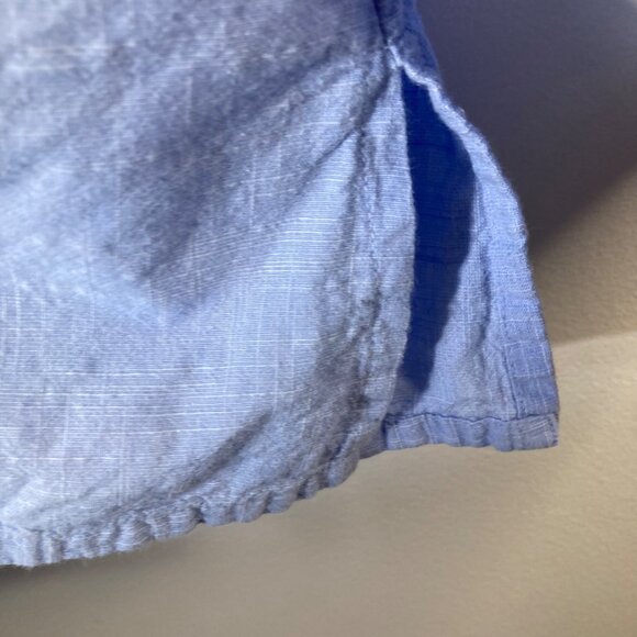 Womens Vintage Collections Etc Embroidered Button Shirt 2XL Blue White Red - Picture 7 of 9